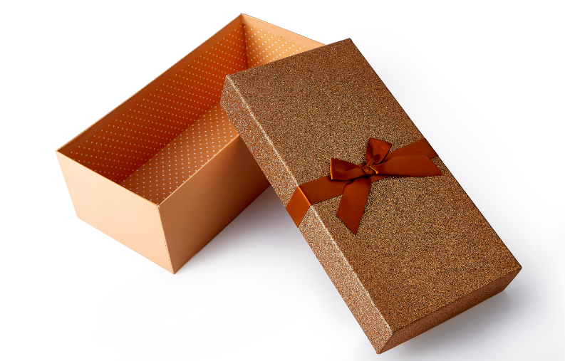 长方形礼品盒生日礼盒特种纸天地盖丝带