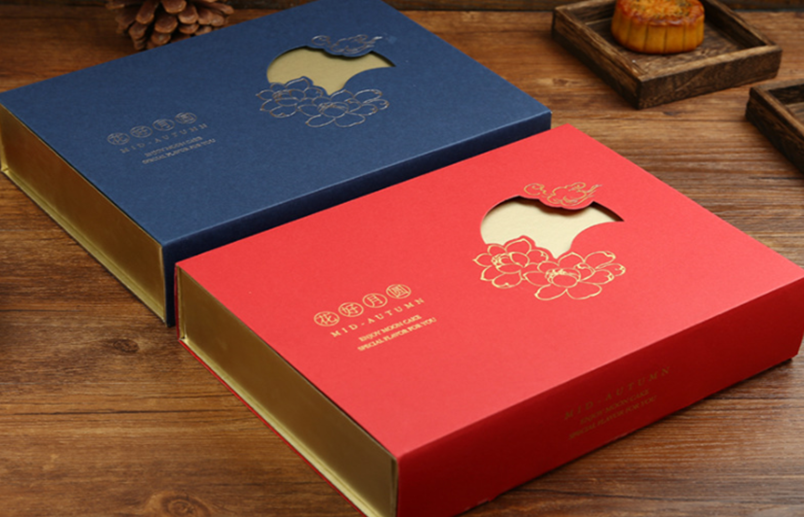 厂家精品定制中秋月饼盒LOGO加印6粒装中秋送礼纸质月饼盒 工厂直销